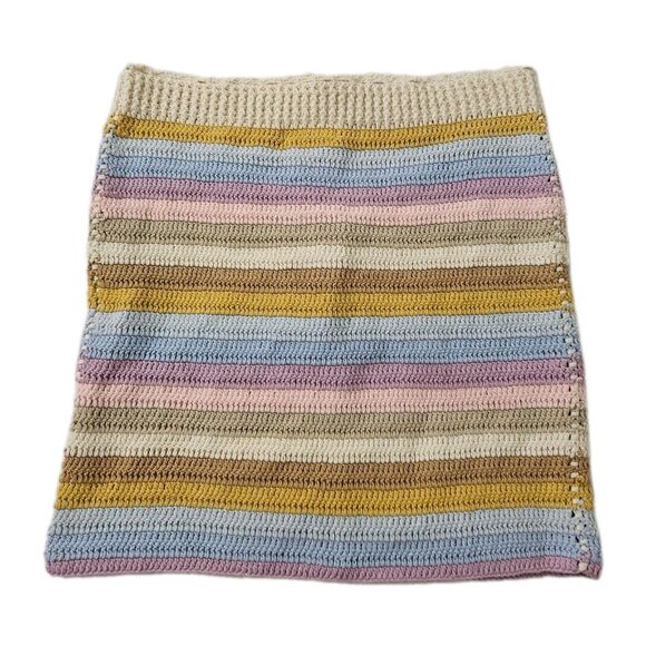 Lovers + Friends Lisette Crochet Skirt XS Horizon Stripe Beach Revolve NWT‎ - Picture 5 of 7